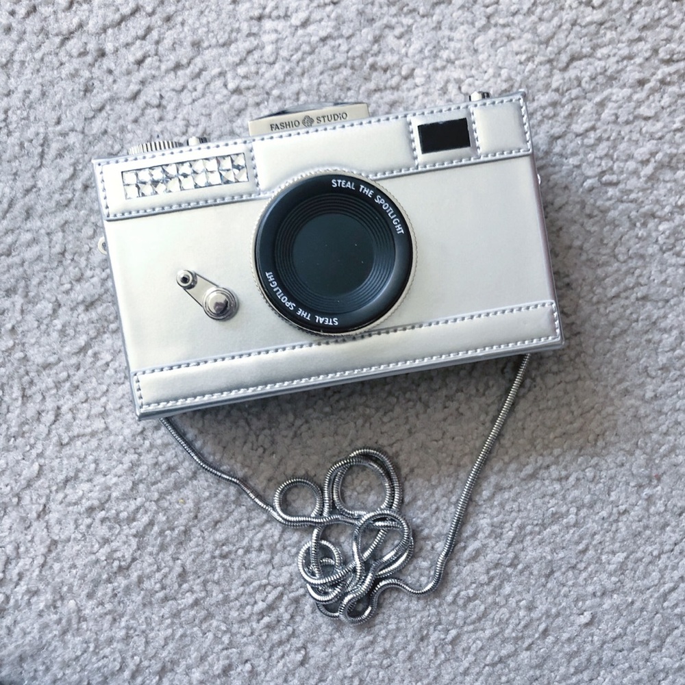 Camera design crossbody/clutch